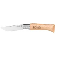 Opinel Inox 3 No Kayın Saplı Paslanmaz Çelik Çakı